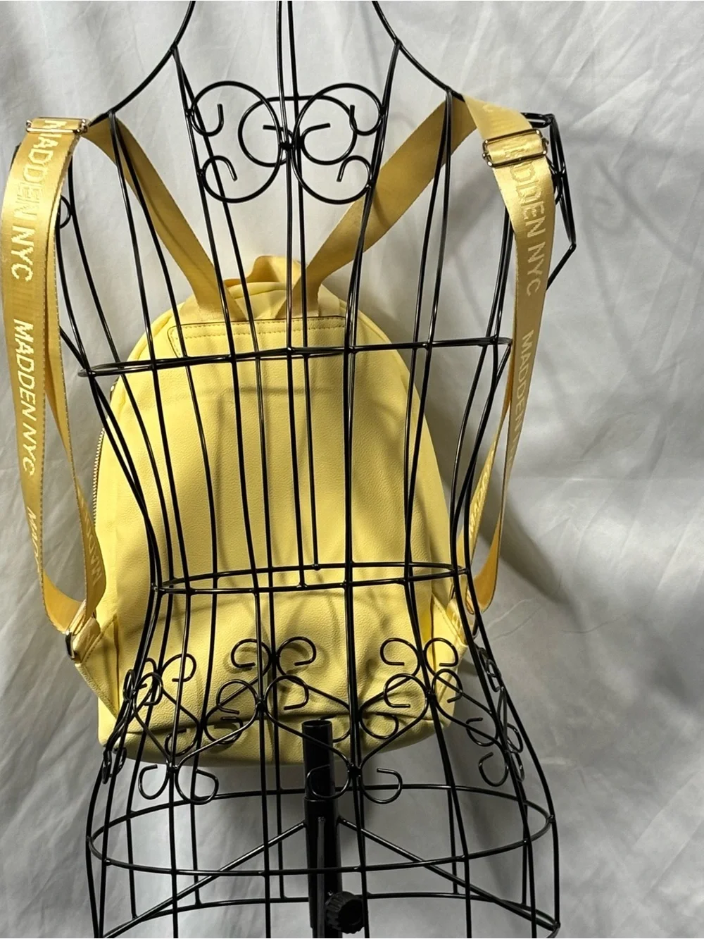 Steve Madden Yellow Bow Accent Mini Backpack